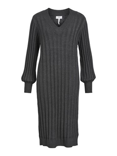 Klänningar/Tunikor - Objalice knit dress – dark grey melange